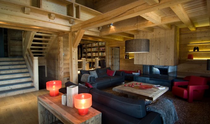 Location Chalet Luxe Serre Chevalier pied des pistes piscine interieure spa services conciergerie