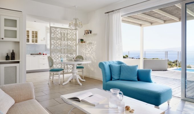 Location Villa de luxe Crete, avec vue sur la mer et piscine privée, pour un séjour en Crète.