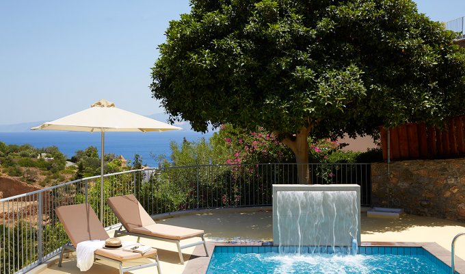 Location Villa de luxe Crete, avec vue sur la mer et piscine privée, pour un séjour en Crète.