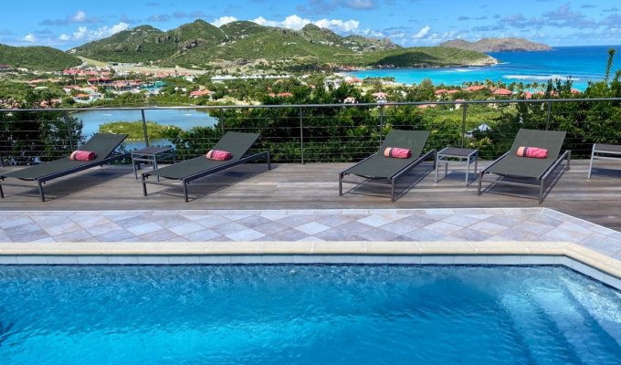 Location Villa St Jean St Barthélémy vue mer