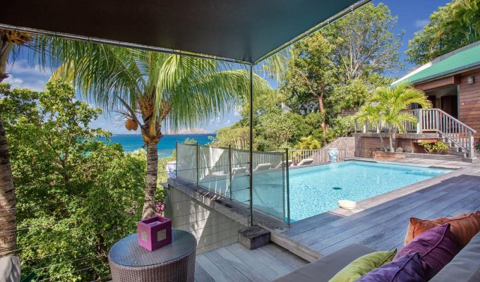 LOCATION SAINT BARTHELEMY - Villa de Luxe Vue Mer avec piscine privée offrant les services exclusifs de l’Hôtel Eden Rock