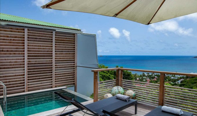 LOCATION SAINT BARTHELEMY - Villa de Charme avec piscine privée et Vue Mer à St Barth - Anse des Cayes - Caraibes - Antilles Françaises