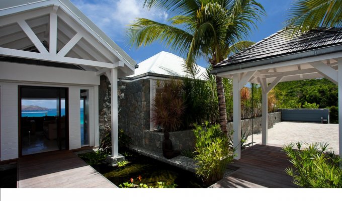 Location Villa de Luxe à St Barth avec piscine privée et Vue Mer sur les hauteurs St Jean - Caraibes - Antilles Françaises