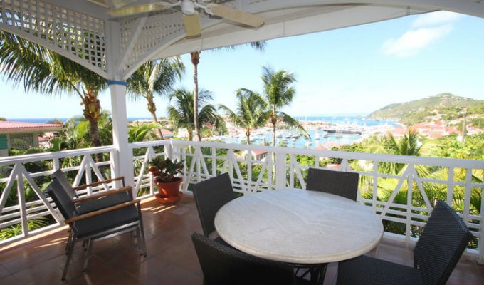 Location St Barthélémy - Appartement à St Barth avec vue sur le port de Gustavia - Caraibes - Antilles Françaises