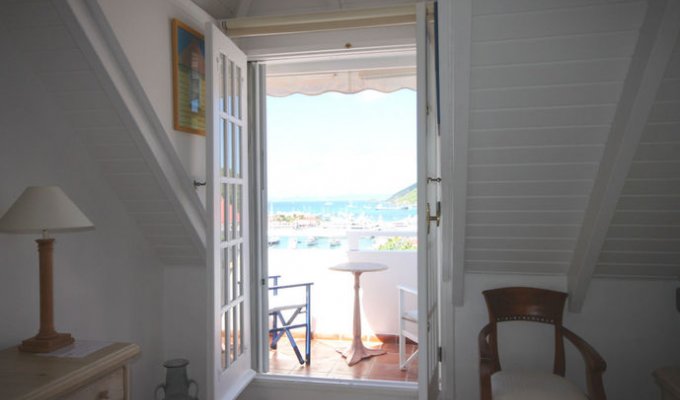 Location St Barthélémy - Appartement à St Barth avec vue sur le port de Gustavia - Caraibes - Antilles Françaises
