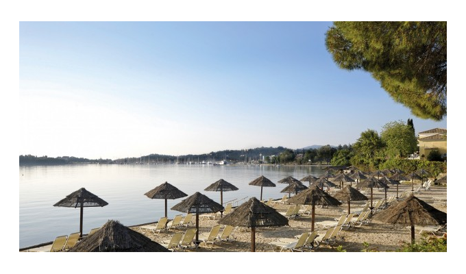 Votre Séjour en Grèce, en hébergement 8j/7 nuits à l'hôtel en formule Tout inclus en chambre avec vue sur l'arrière pays. Hôtel Corcyra Beach.