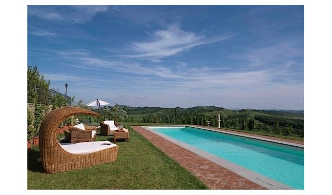 Location Villa du 19ème siècle avec piscine privée en pleine campagne du Chianti en Toscane - Italie