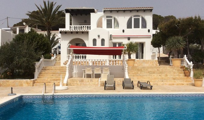 Location villa Ibiza piscine privée bord de mer - Cala Codolar (Îles Baléares)