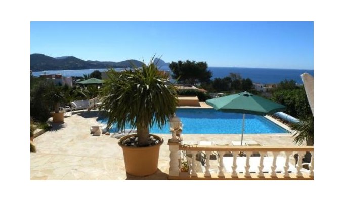 Location villa Ibiza piscine privée bord de mer - Cala Codolar (Îles Baléares)