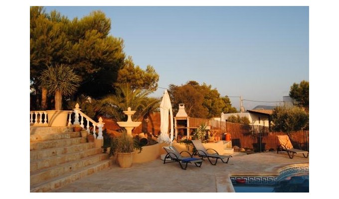 Location villa Ibiza piscine privée bord de mer - Cala Codolar (Îles Baléares)