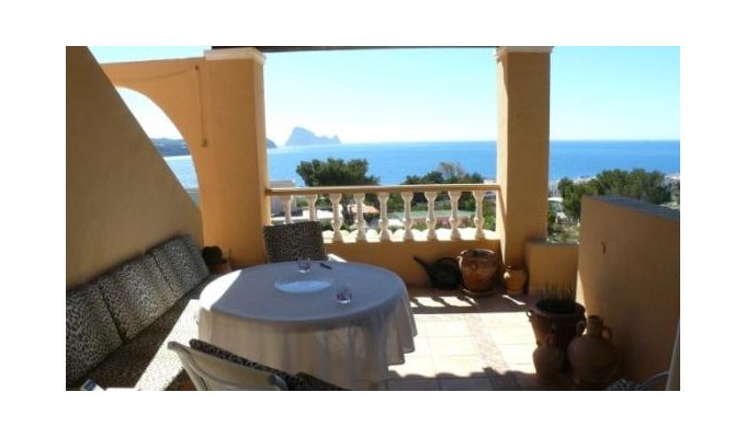 Location villa Ibiza piscine privée bord de mer - Cala Codolar (Îles Baléares)