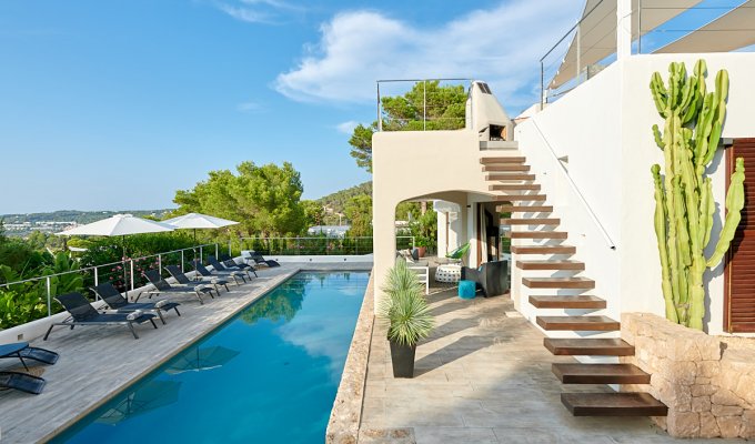 Location Villa Ibiza Cala Vadella Piscine Privée Iles Baléares
