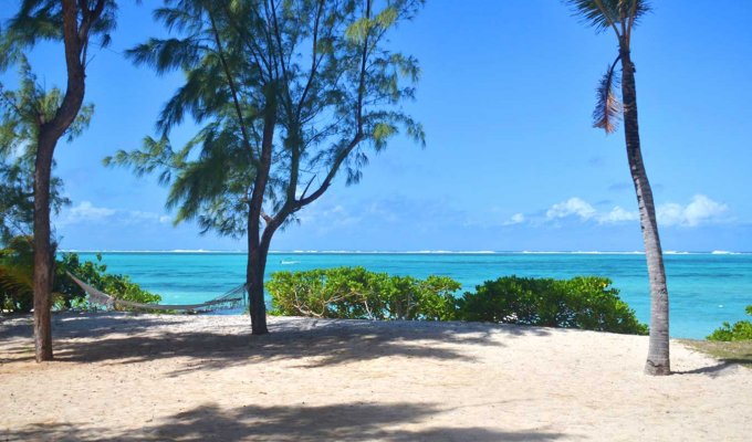 Location Villa Ile Maurice pieds dans l'eau  avec terrasse proche Pointe D'Esny