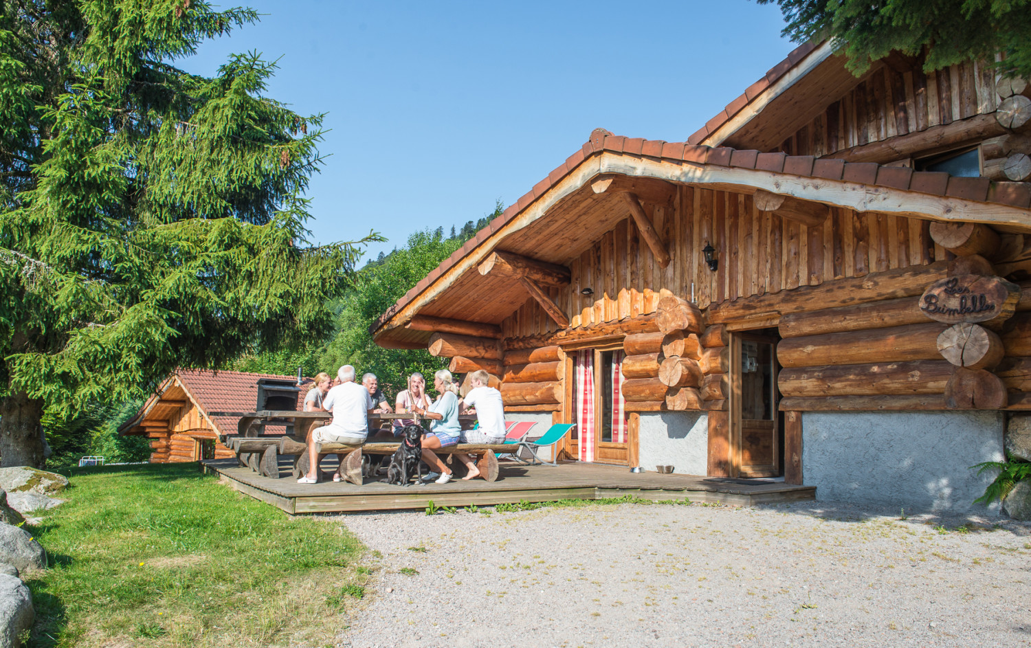Location vacances Vosges chalet en rondin à la Bresse pour 14 à[....]