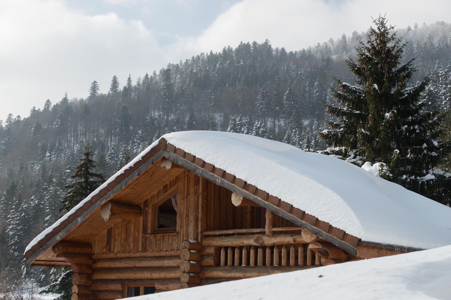 Location vacances Vosges chalet à la Bresse en rondin pour 8 personnes