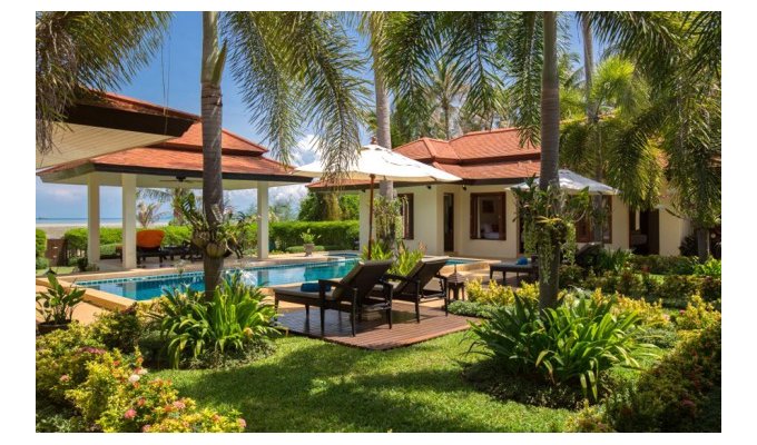 Thailande Location Villa à Koh Samui en front de mer avec piscine privée et Personnel