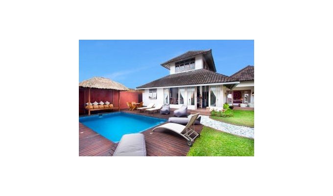 Villa de vacances à Seminyak avec piscine privée à 10 mn de la plage